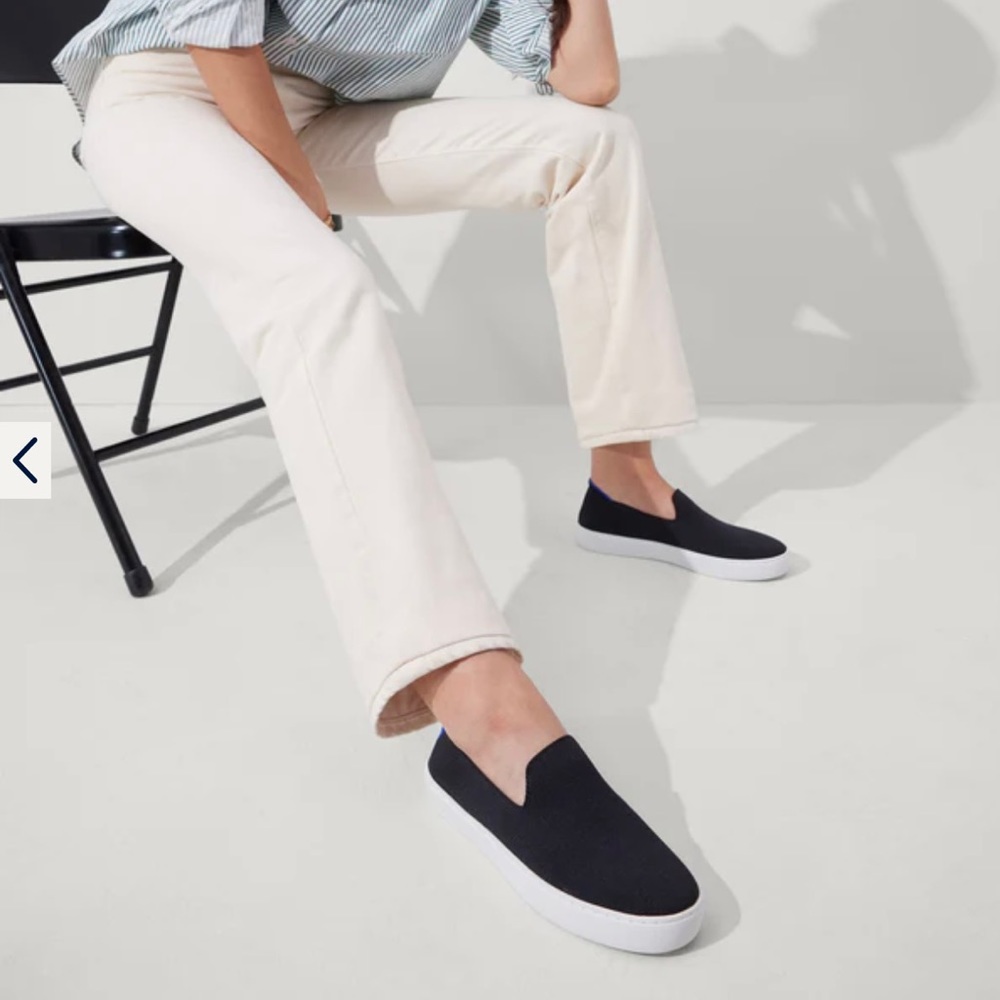 Rothy’s The Original Slip On Sneaker in Black Solid